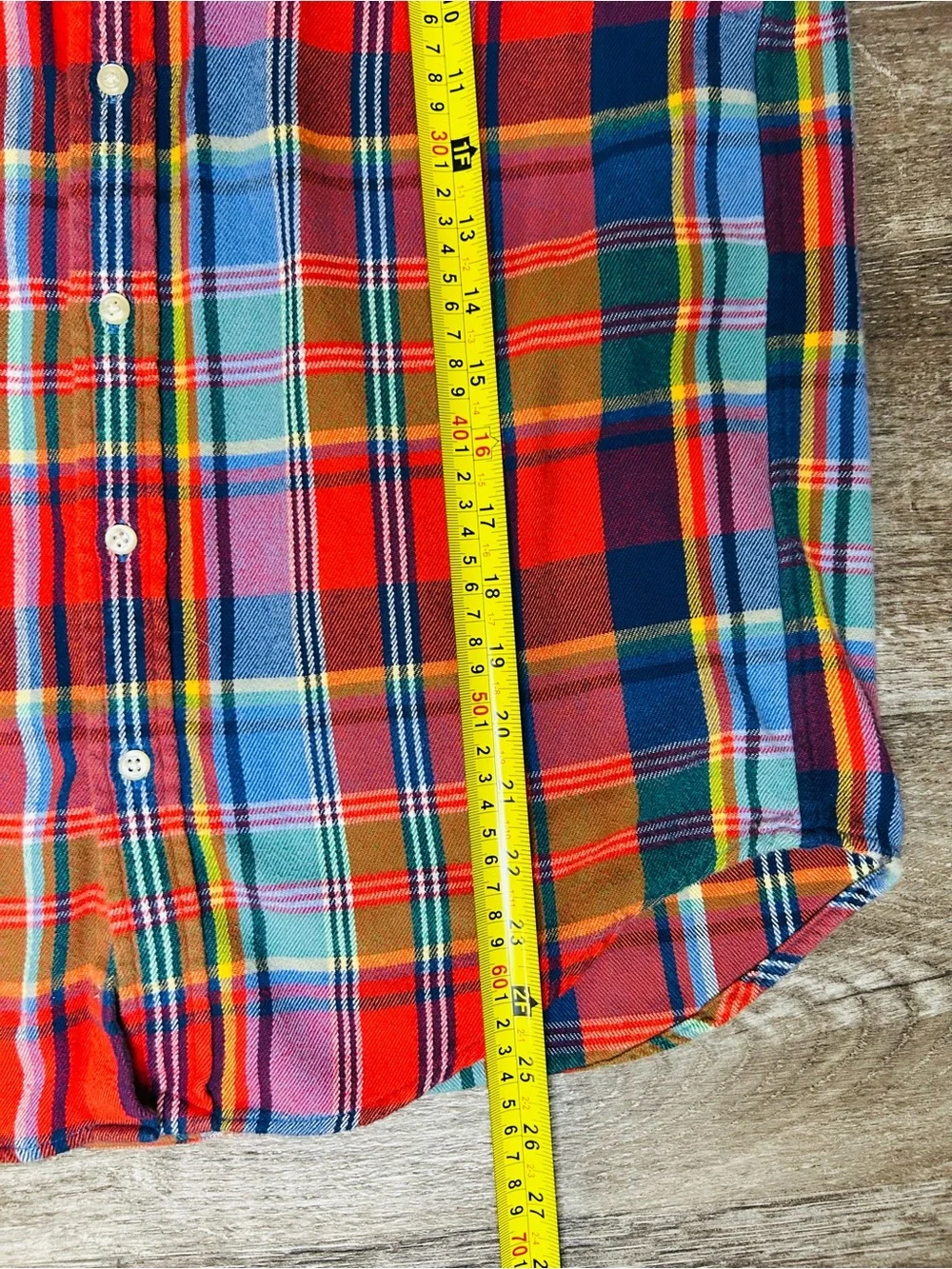 Ralph Lauren Red Multi-Color Plaid Button-Down Shirt